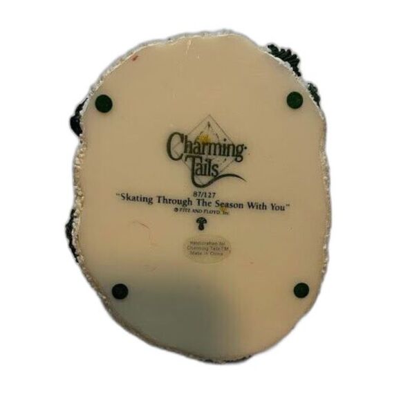 Vntg Charming Tails Whimsical Mice "Skating Through The Season With You" 87/127 - Picture 4 of 4